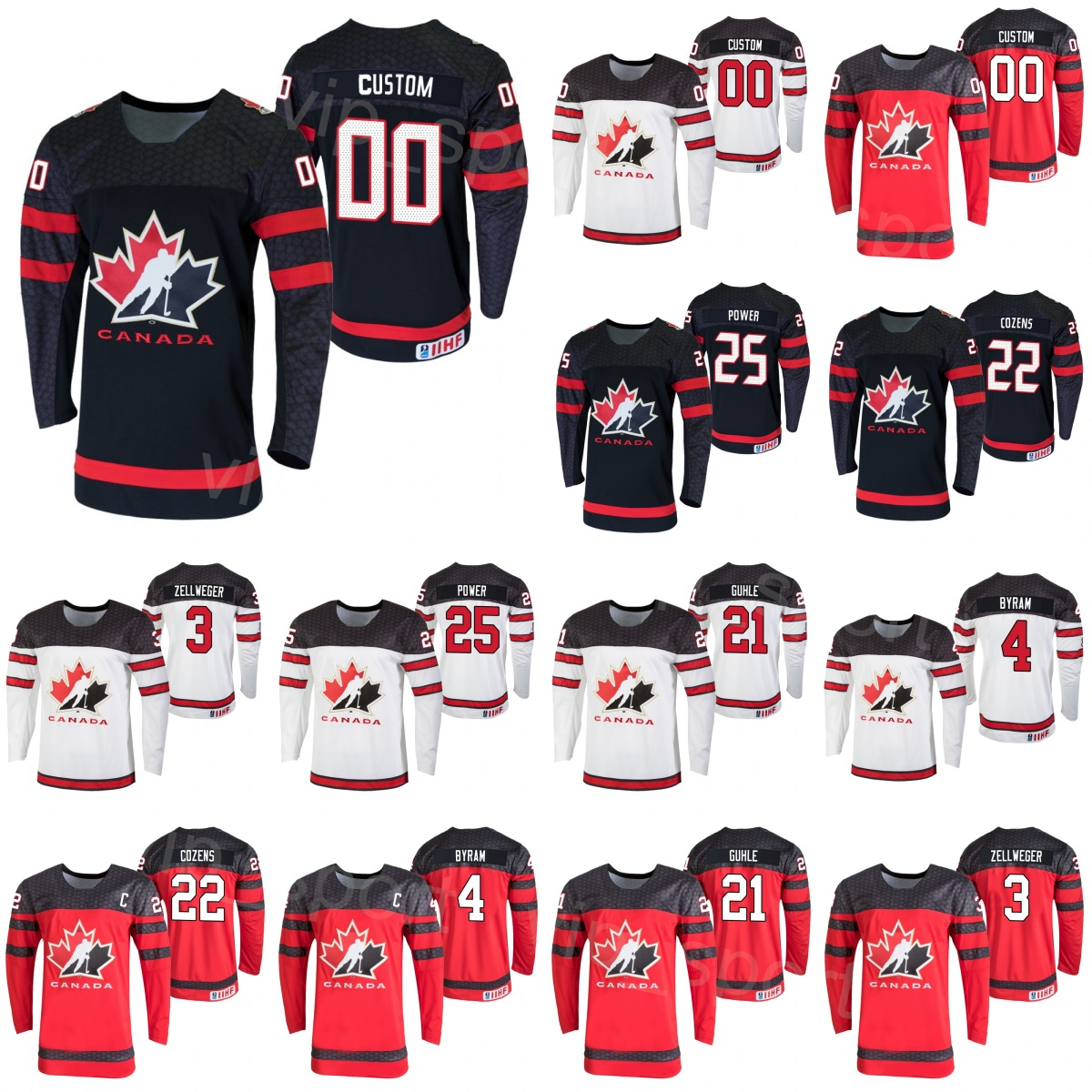 2024 IIHF World Championship Hockey Canada 38 Brandon Hagel Jerseys 80 Pierre-Luc Dubois 88 Andrew Mangiapane 91 John Tavares 8 Michael Bunting 1-image-978915400