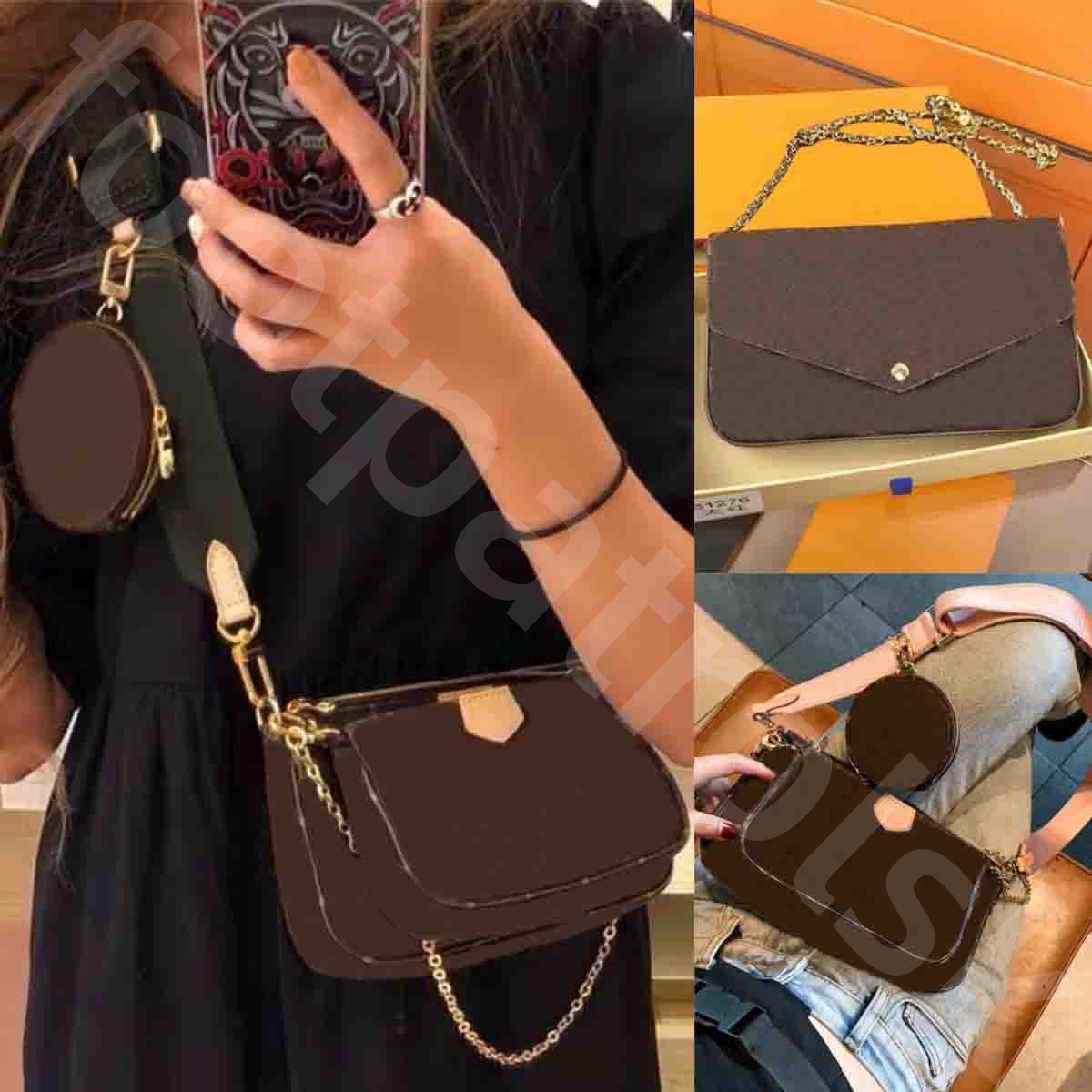 10A designer bag Women Pochette metis Fashion high Quality Luxury Handbags Cross Body Removable Shoulder Straps tote Purse three-in-one Leather wallets DHgate bags 