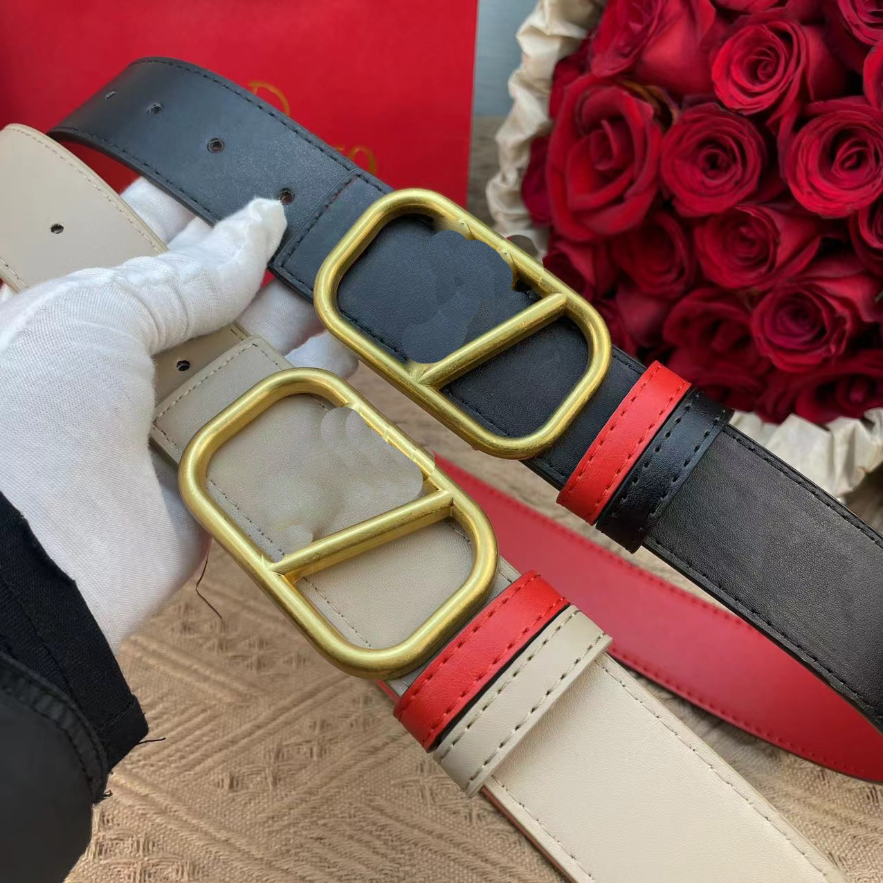 Fashion Women's Belt Designer Double Belt For Men Gold Silver Black Bucke Belts Fashion Accessories