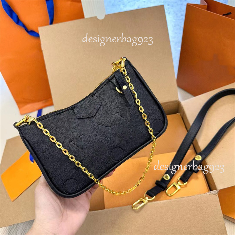 Designer Bag Women Crossbody Shoulder Bags Chain Wallet Lady Easy Pouch On Strap Purse Letters Embossed Flower Stripes Luxury Brand Handbags M81066 