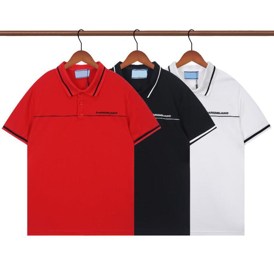 Summer Mens Women Polos Fashion Letters Embroidery Polo Shirts High Quality Men Woman Short Sleeve T Shirts Casual Tees Top Size M-XXXL-image-751601149