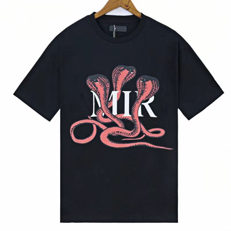 Designer Men's T-shirt, Cotton Short Sleeve T-shirt Fashion casual sexy men's and women's T-shirt a pair of unisex monogram print-image-756300595