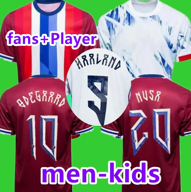 Norway 2024 2025 Soccer Jersey Haaland Odegaard STRAND LARSEN sorloth BERG AJER NUSA BOBB OSTIGARD VETLESEN THORSTVEDT 24 25 national team men ki-image-891114265