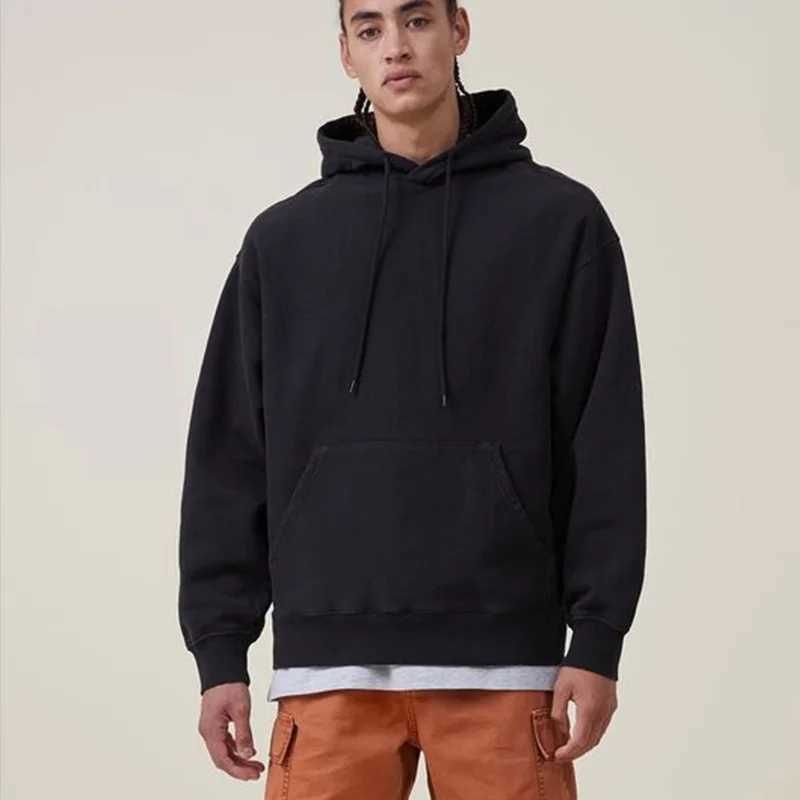 Men's Hoodies Sweatshirts 600GSM Heavy duty Cotton and Velvet Hoodie Sweater for Men Thick Extreme Wool Drawing Hoodie for Women Warm Winter-image-979173617