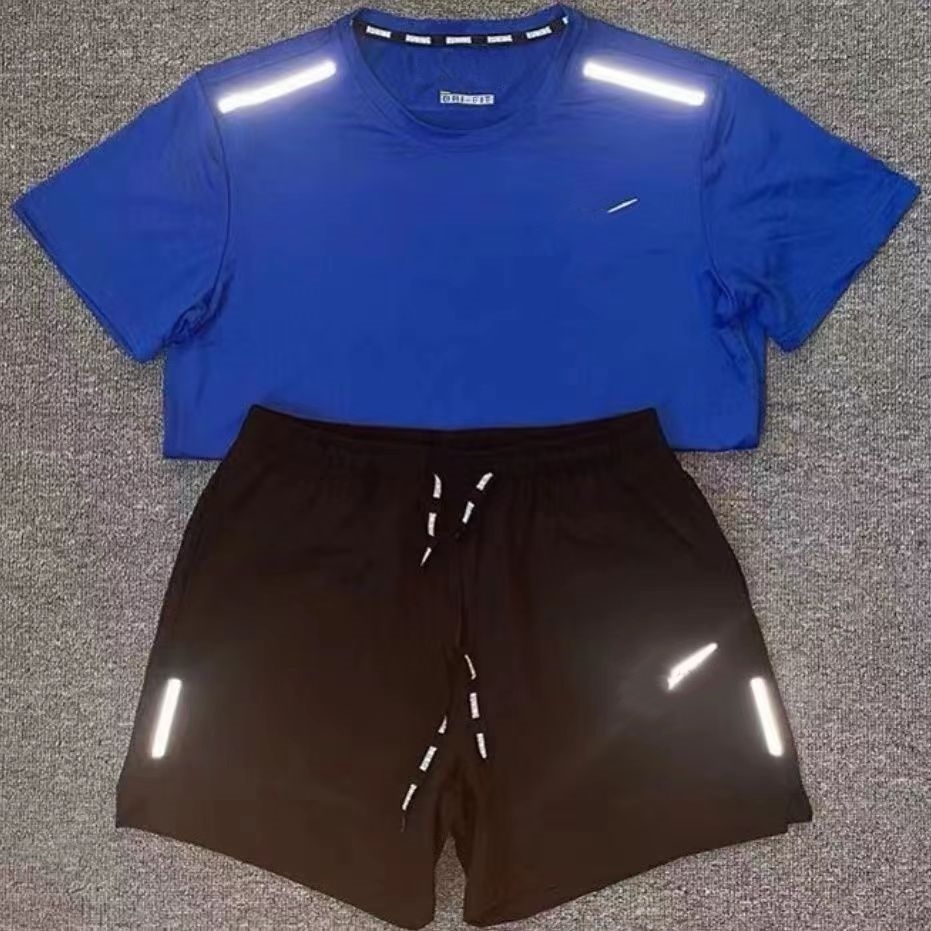 mens tracksuits tech set designer tracksuit shirts shorts two-piece summer womens fitness suit print quick drying breathable sportswear basketball t-shirt jogger 