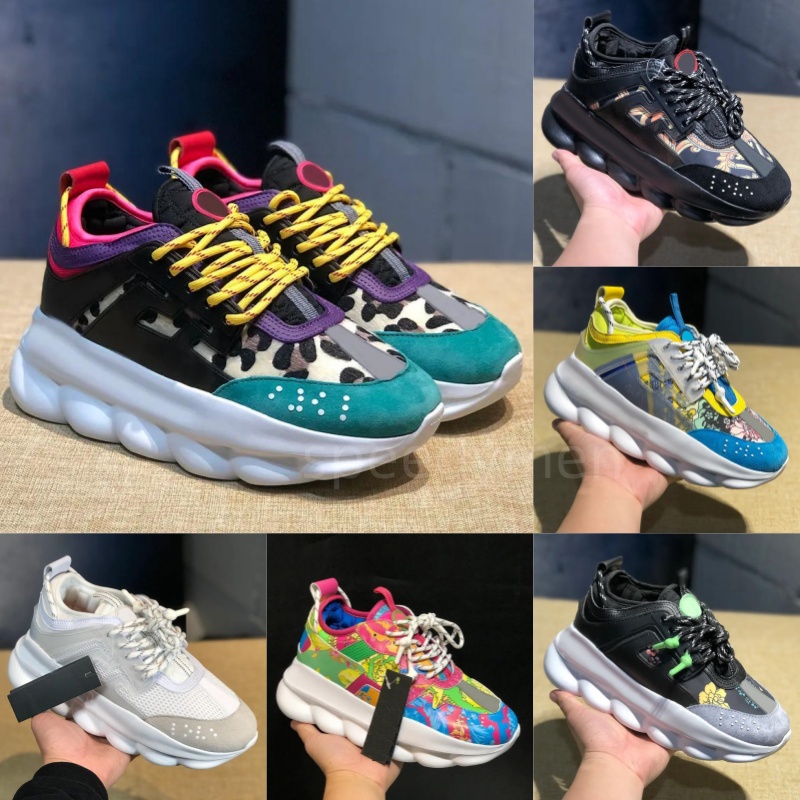 NEW Designer Italy Casual Shoes Reflective Sneakers Mens Women Sneaker Chain Shoe Multi-Color Suede Floral Triple Black Spotted Arrows Plaid Trai-image-979699059