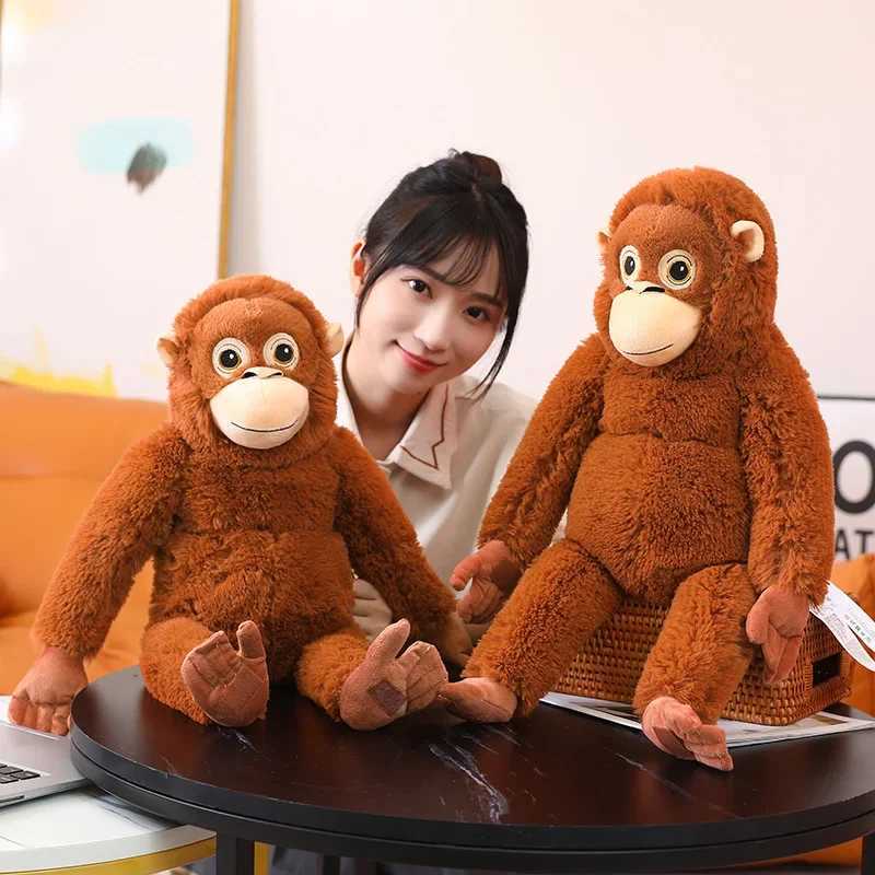 Animals 66cm Cartoon Gorilla Plush Toy Chimpanzees Monkey Soft Stuffed Doll Backpack Car Bag Room Decor Kid Gift W260306-image-1096667975