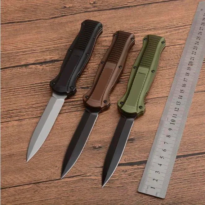 D2 Steel Blade Infidel 3310 knives Aviation Alumnium Handle EDC Pocket BM42 Tactical gear Survival knife with sheath BM 3300 3320 3400 3350 4600-image-629809415