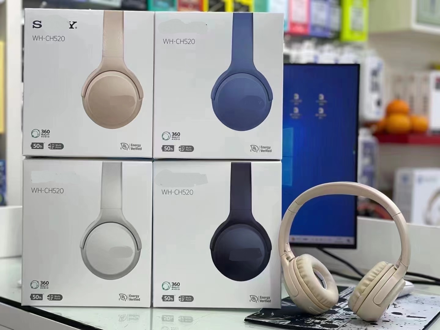 2024 Free shipping to home Top Quality For So/ ny WH-CH520 Headphones New Cross Border Sports Wireless Bluetooth Earphones Suitable for iPhone Hu-image-967229921