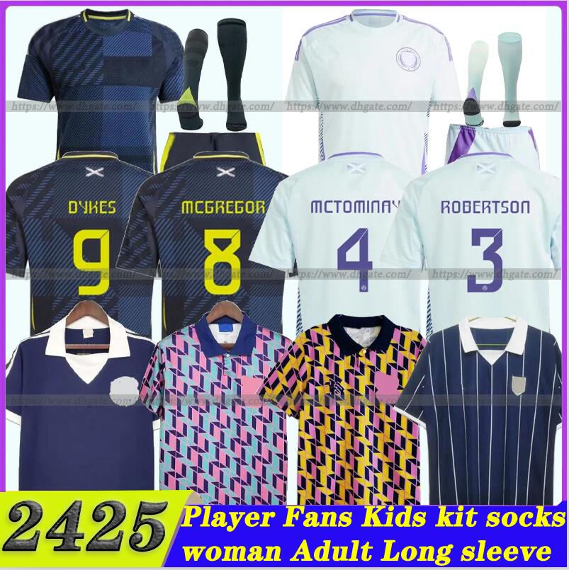 2024 Scotland Football shirt TIERNEY Soccer Jerseys ROBERTSON McTOMINAY McGREGOR DYKES ADAMS Shirt national team CHRISTIE ARMSTRONG FRASER uniform 