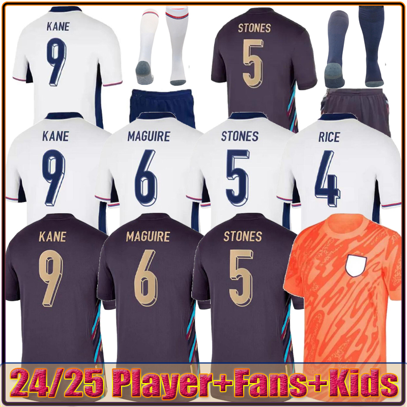 S-4XL 24 25 England Euro cup Soccer Jerseys KANE STERLING GREALISH RASHFORD MOUNT BELLINGHAM SAKA TRIPPIER National Team Football Men Kids full Kits 