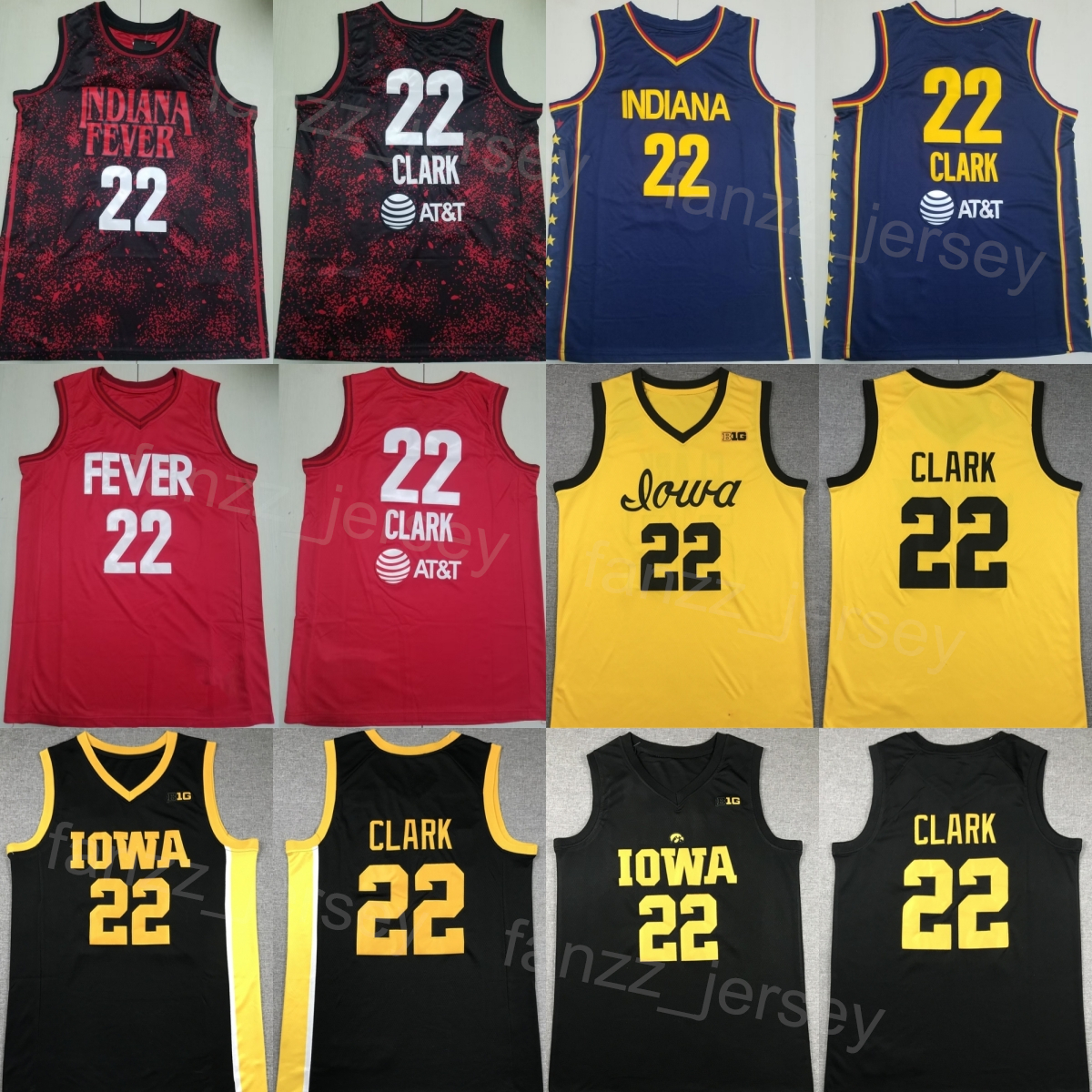 Men 22 Caitlin Clark Indiana Fever Jerseys College Basketball 2024-25 Iowa Hawkeyes University Embroidery And Sewing Pure Cotton Navy Blue White