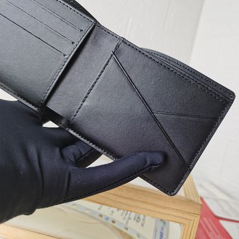 Designer High Quality Fashion Luxury Mens Wallet Designer Women Purse Black Wallet Striped Letters Leather Cardholder Leather Wallet with Origina-image-993437579
