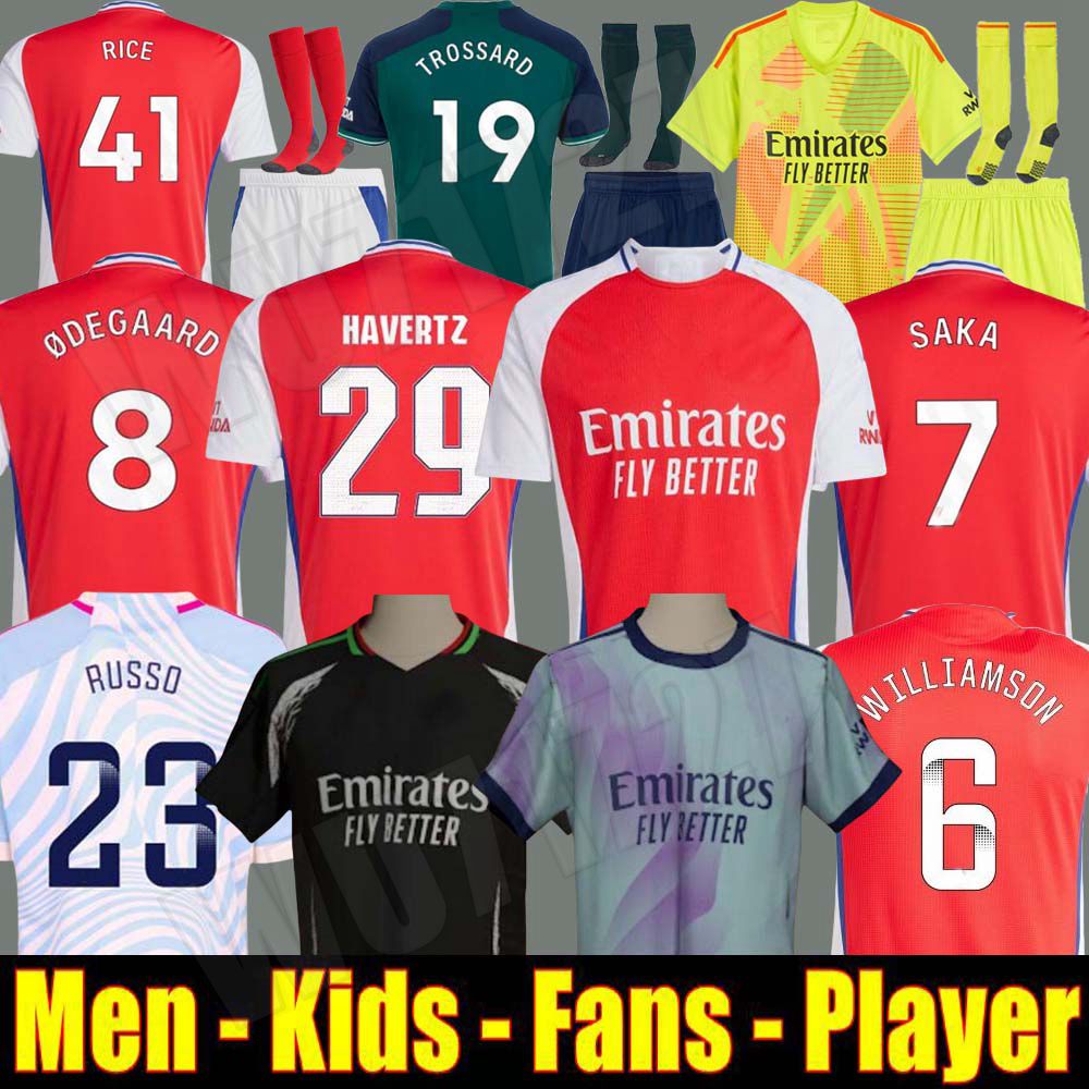 23 24 25 SMITH ROWE SAKA soccer jerseys Fans Player MARTINELLI 2023 2024 football shirt Men Kids kit ODEGAARD Nketiah G.JESUS ZINCHENKO SALIBA RICE HAVERTZ WHITEOUT 