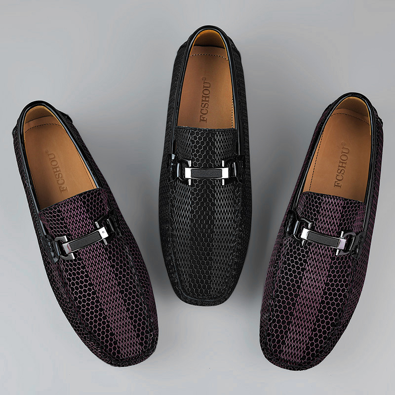 Marque hommes en cuir véritable concepteur conduite mocassins mocassins chaussures habillées sans lacet mariage bureau chaussures décontractées 1