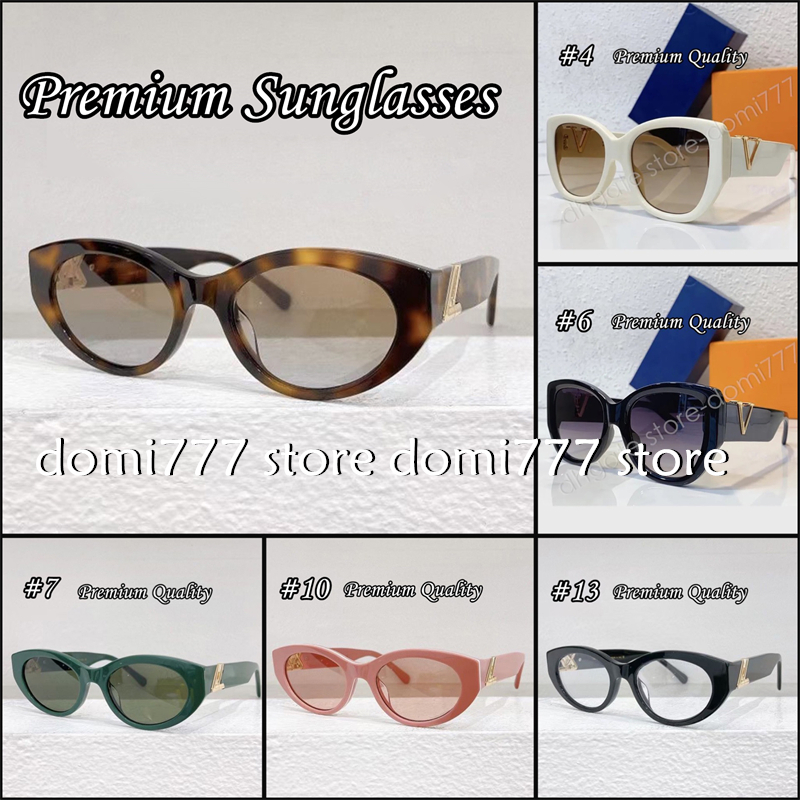 High-Quality Fashion Cat Eye Full Frame Sunglasses with Metal Logo for Women or Men Summer Sun Glasses-image-797468770