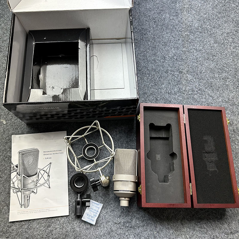Top Quality TLM103 Professional Studio Microphone Set Super cardioid Vocal TLM 103 Wired Large-diaphragm Condenser Mic for Game TV Live Vocal Record