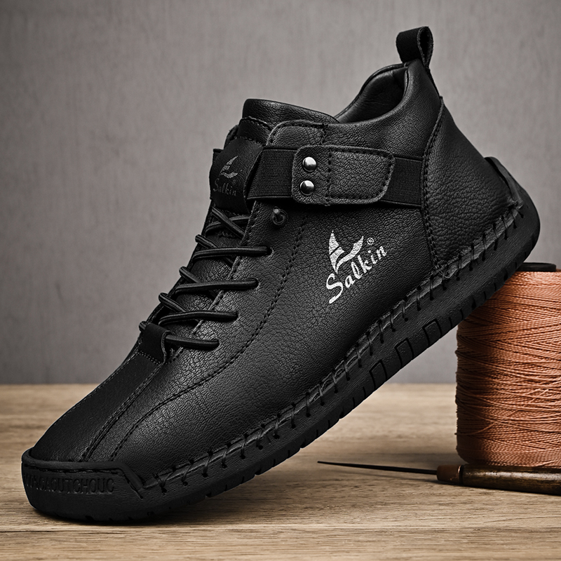 2026 New Designer Slide Boot For Man Retro Handmade Leather Fashion Shoes Outdoor Ankle Sandal Martin Boots Men Walking Shoe Breathable Hombres Bot