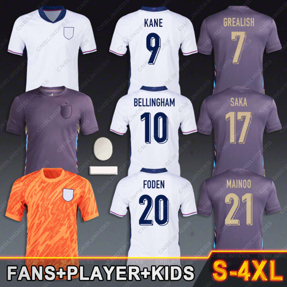 2024 Soccer Jersey KANE GREALISH RASHFORD BELLINGHAM 24 25 SAKA FODEN Englands Gallagher Football shirt Rice Cole Palmer Maguire Walker Men youth Kids Kit Uniform 