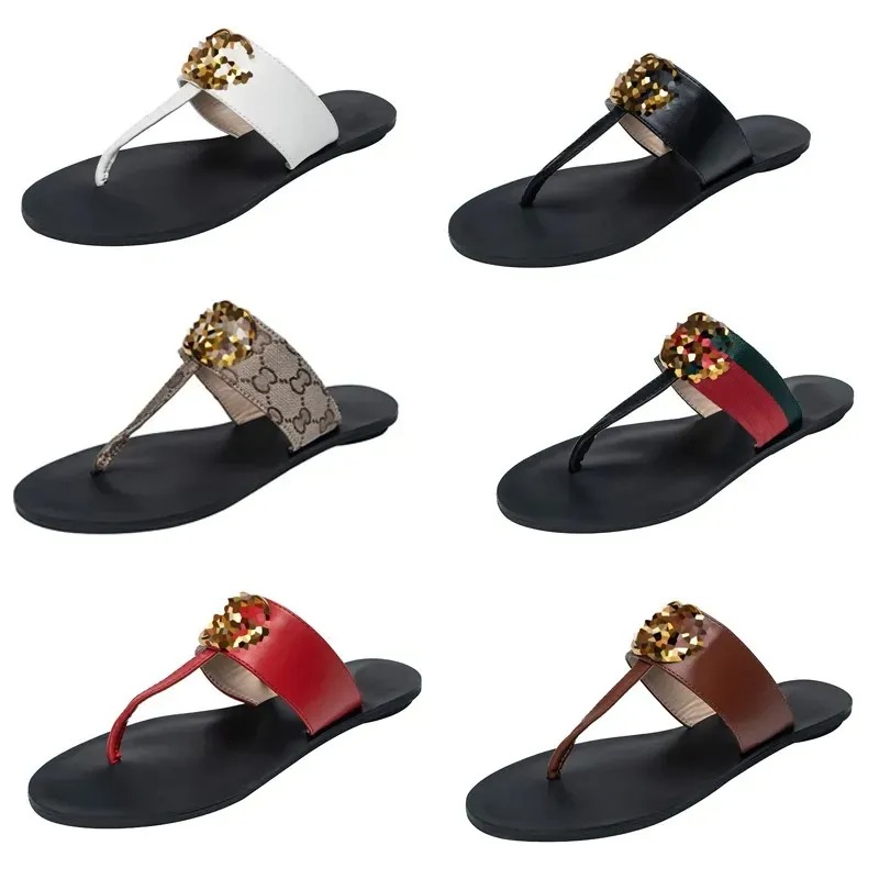 Designer Slippers G G Ghong Flip Flop Brand Femmes Glissez les plus récentes Sands Sandals Place Intérieur Slide extérieure Slasse Somen Somen Ch