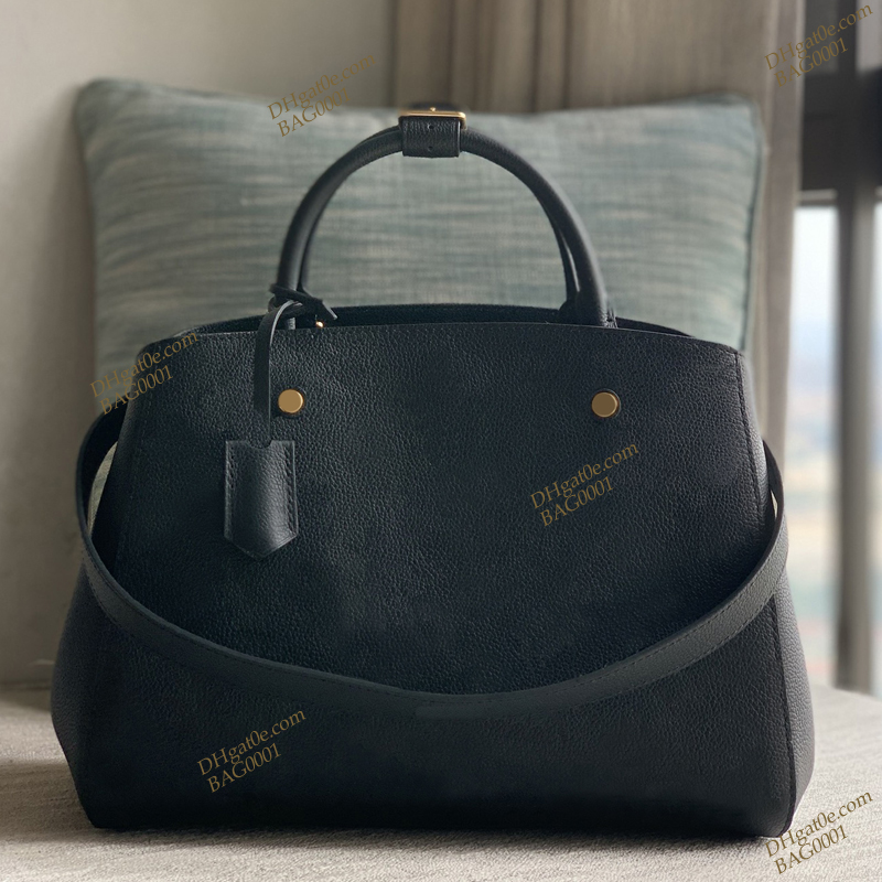 Montaignes sacs de qualité originale de qualité Lady Hand Tote Tote Canvas authentique en cuir d'épaule avec boîte B117