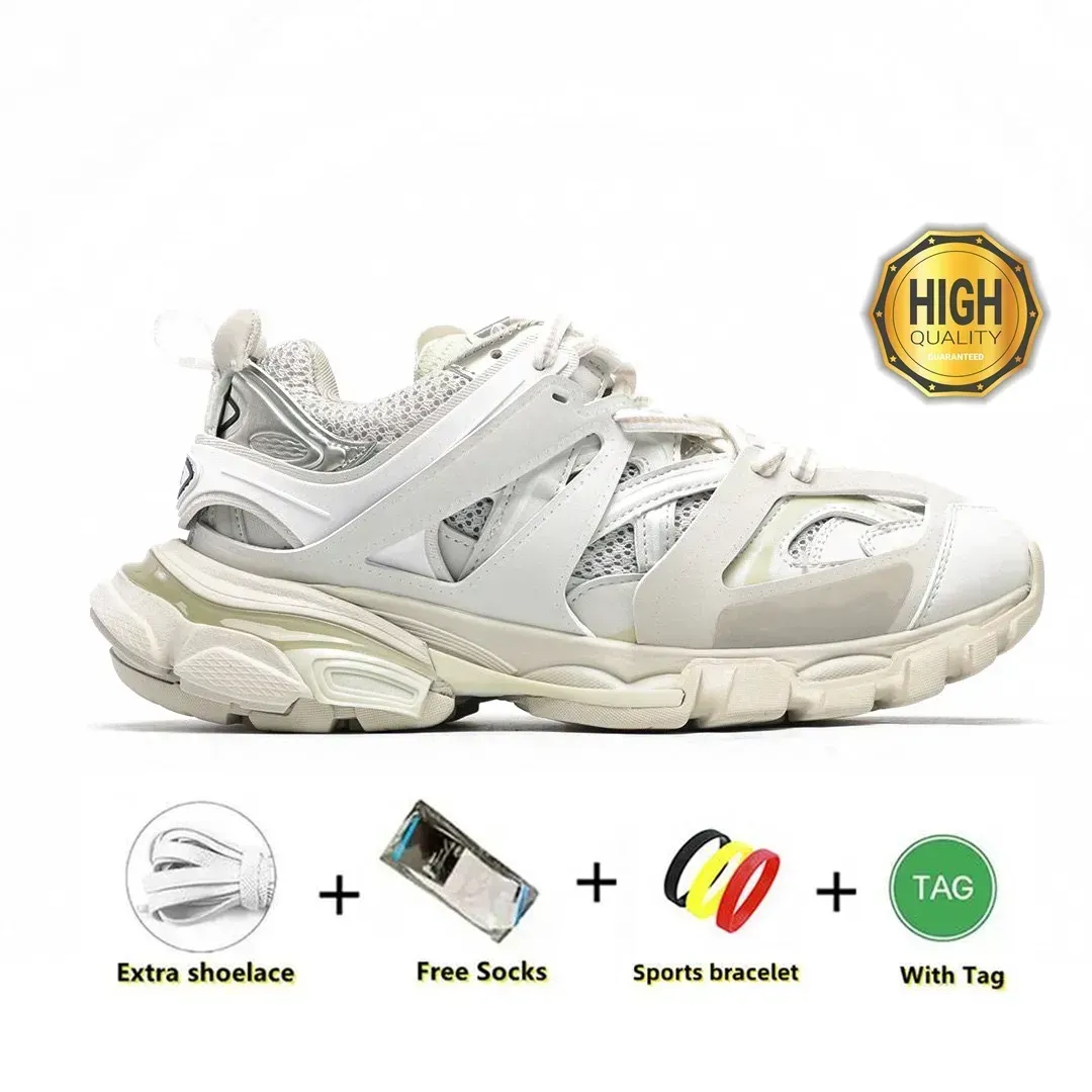 2025 high quality designer track tracks luxury mens women trainers Track 3 3.0 Shoes Triple white black Tess.s. Gomma leather Trainer Platform Sneak