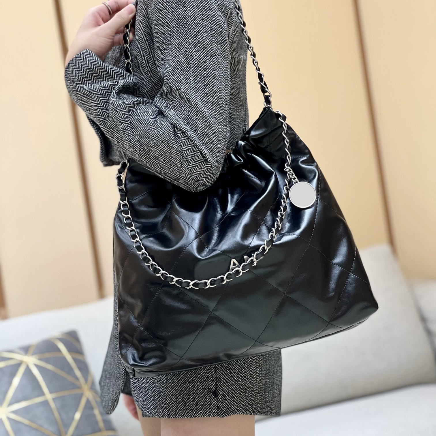 Sac à main moyen 20A Mirror Quality 42cm Sac de concepteur de sacles de veau de souples de soupage sac à main sac de main de concepteur de sacs à