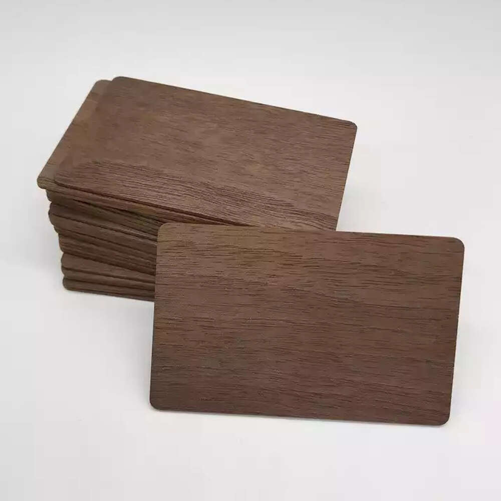 10 Pieces Bamboo Contactless Business Gift RFID Blank DIY F08 Chip 1K Bytes Membership Wooden Card-image-981722963