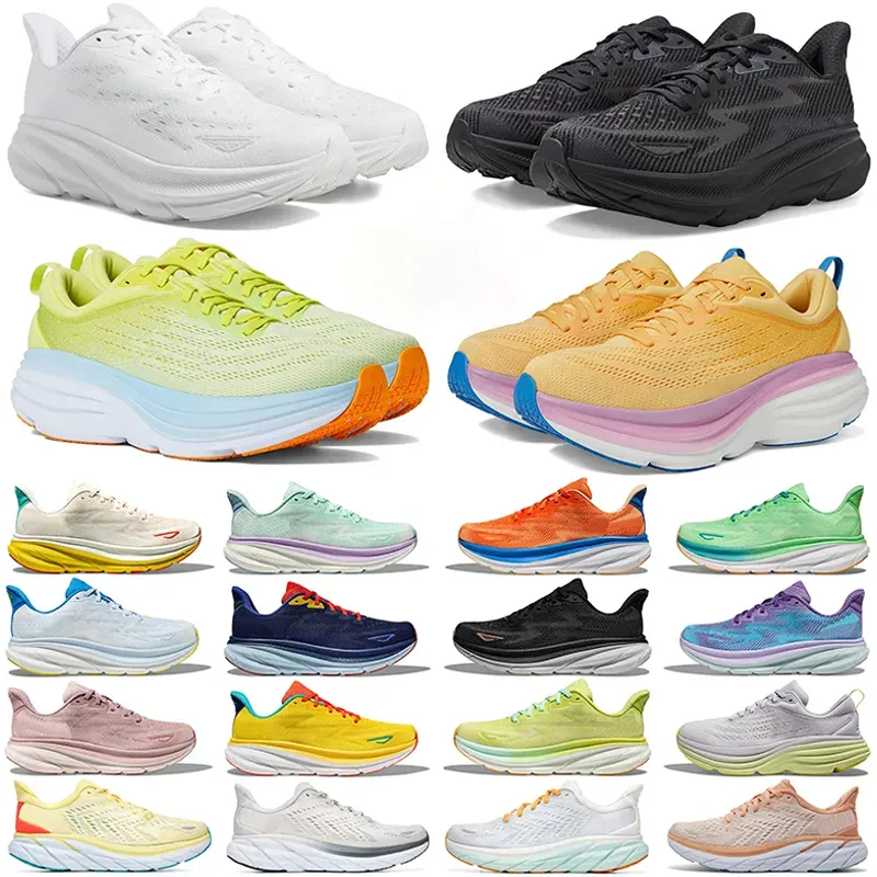 2024 rocket One Running Shoes Women Men Black Copper Cliftons Eggnog Shifting Sand Bondis Cyclamen Chalk Violet Sneaker Sports Womens Mens Traine-image-981617212