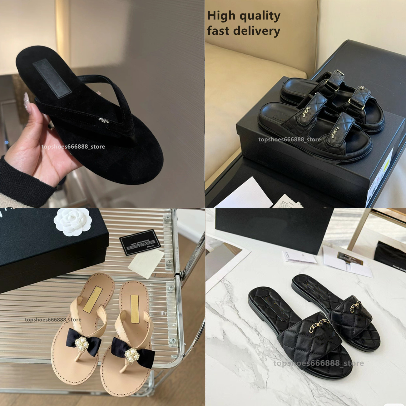 Paris Women's sandals summer soft bottom fashion Versatile shoes women's 2024 New brands designer slide rubber Flip-flops flat sandal women slippers chan Flaps 