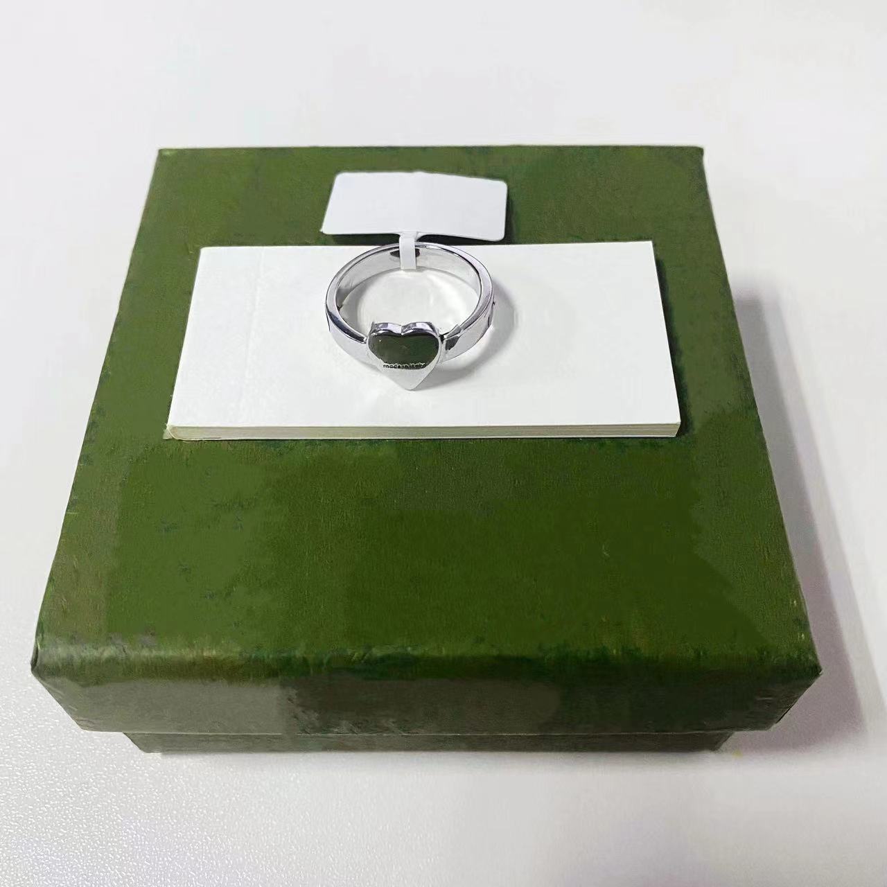 Designer Love Ring Heart Band Rings for Men and Women Luxury Fashion Jewelry Unisex Ring Gold Silver Rose Ring Wedding Party Gift-image-981652983