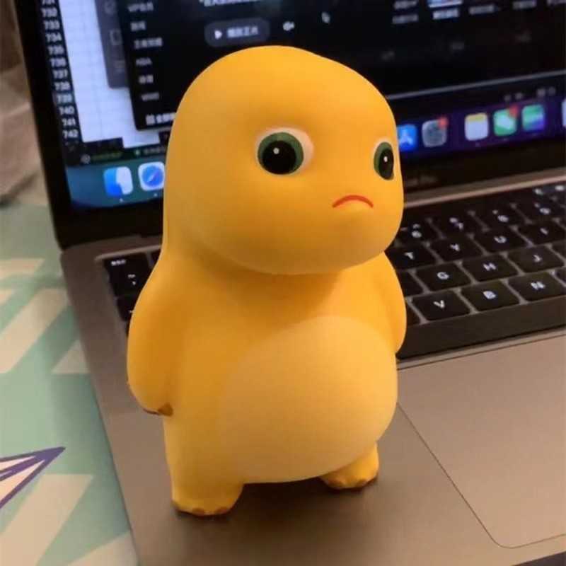 Little Milk Dragon n'est pas convaincu, pétrir l'outil de décompression de jouets de rebond de musique lent pour évacuer Internet Red animal mign