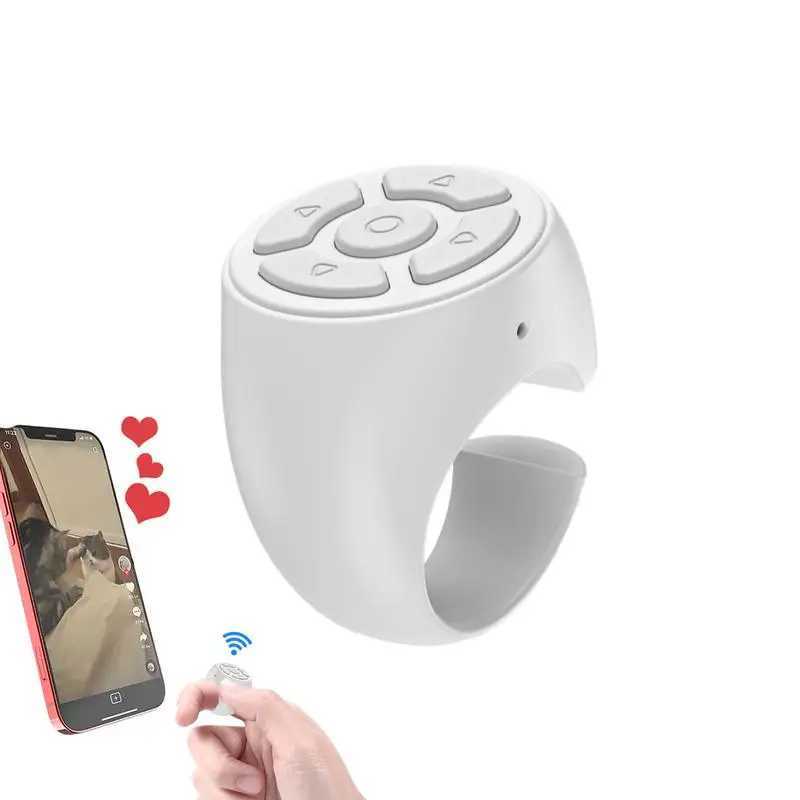 Smart Remote Control Wireless Finger Scroller Wireless Fingertip Remote Control For Mobile Phone Ring Design Photo Clicker For Car Home TravelL26-image-982461011