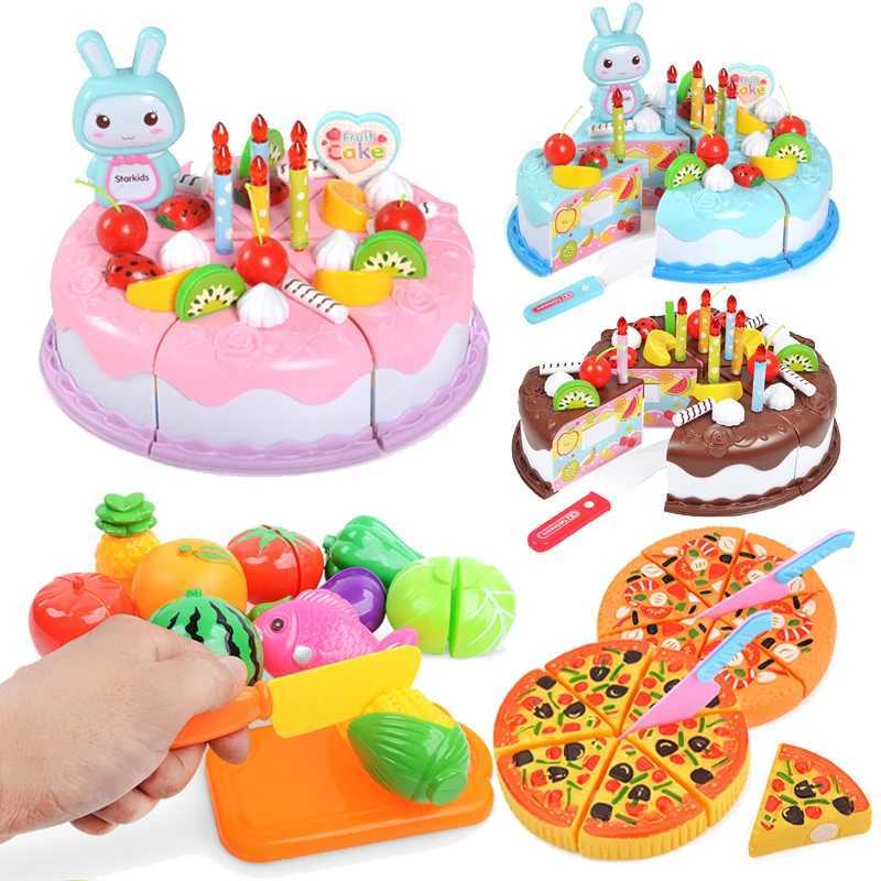 Kitchens Play Food Children Pretend Goodies Simulated Kitchen Toys Plastic Cutting Kids Toy Object Cognition Boys Girl Birthday Gifts TMZ WX5.28-image-983036136
