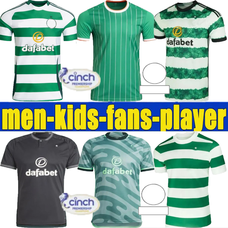 new 24 25 Celts Soccer Jerseys Home Away EDOUARD Celtic Fc 2024 2025 JOSEPH Football Shirt ELYOUNOUSSI TURNBULL ETI CHRISTIE JOTA GRIFFITHS FORREST GUEYE689 