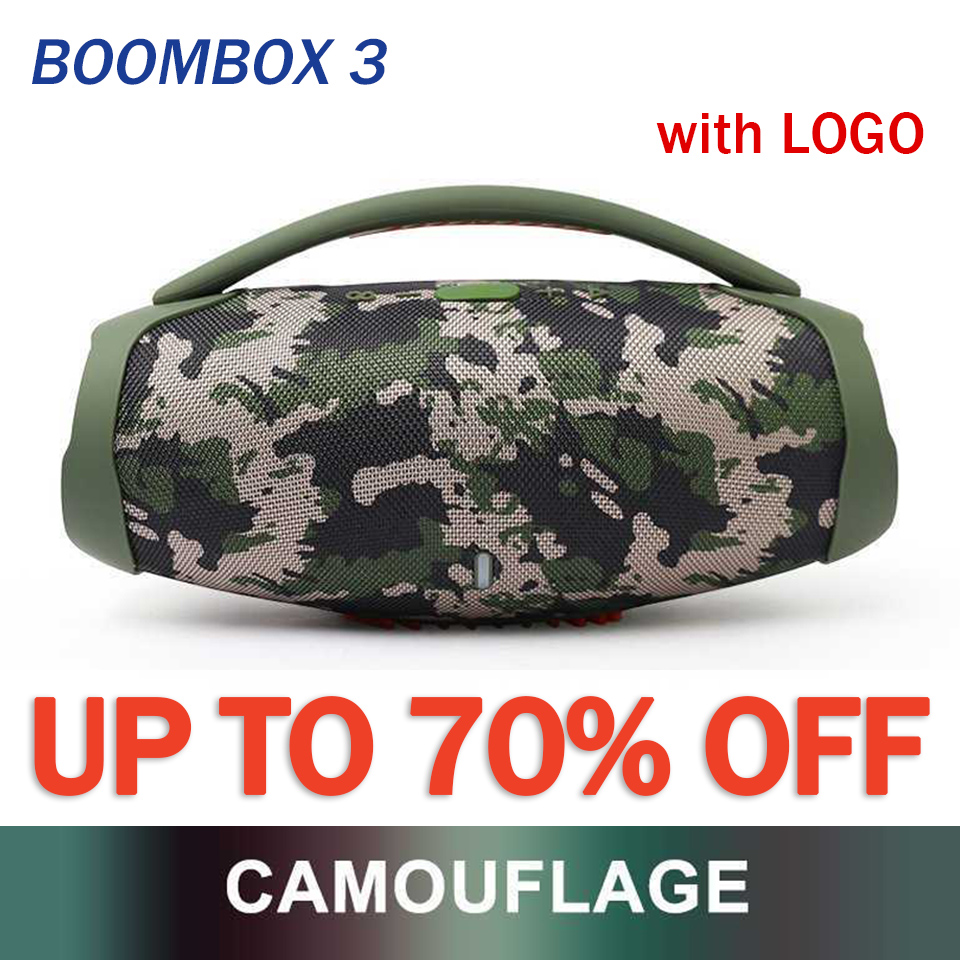Boombox3 Bluetooth Speaker Stere 3D HIFI Subwoofer Handsfree Outdoor Portable Bluetooth Audio Stereo Subwoofers With Retail Box-image-982298381