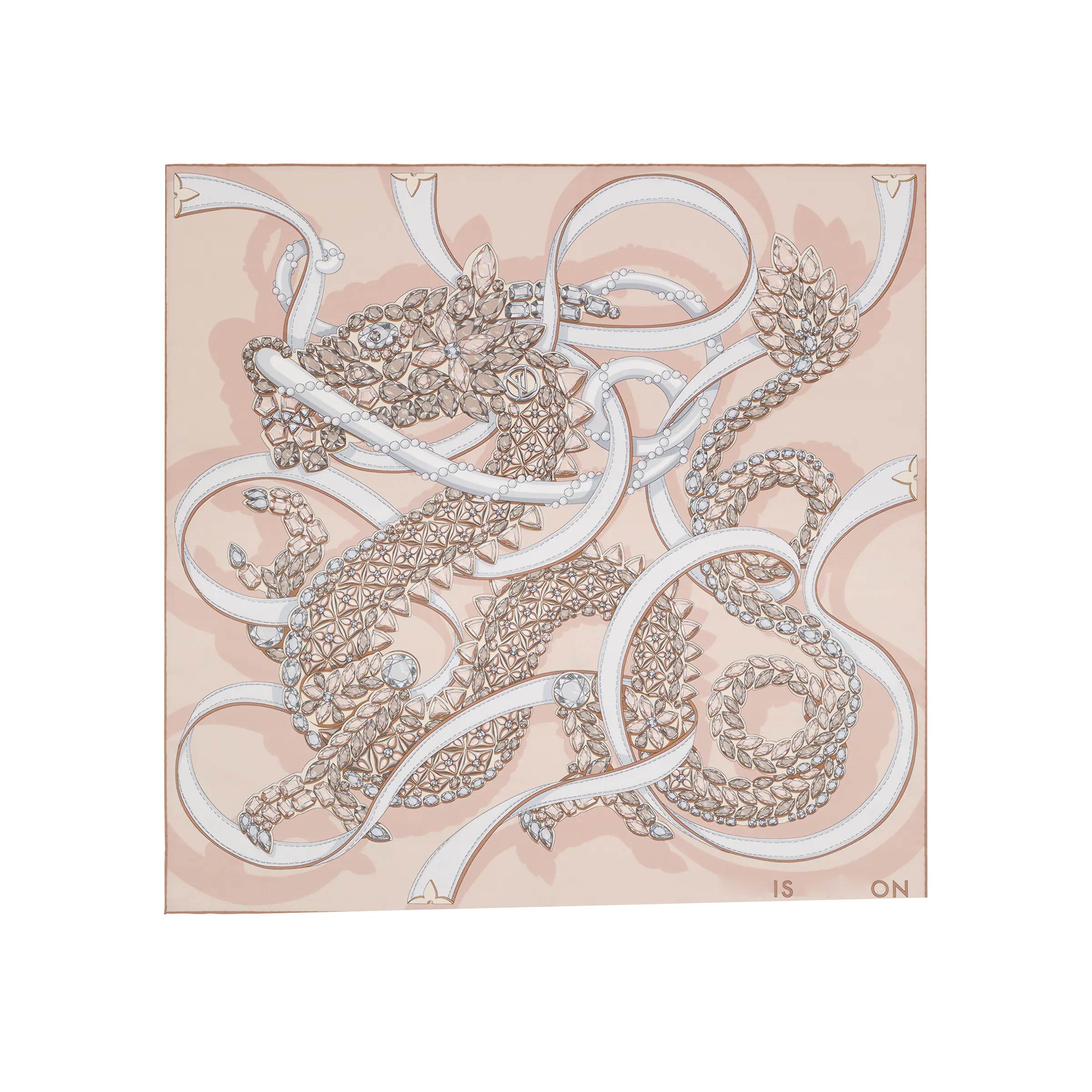 M79165 High quality silk scarfs fashion ladies luxury logo letter printing decorative scarf Precious Dragon SilkPrecious Dragon Silk Square 90 de-image-982263406