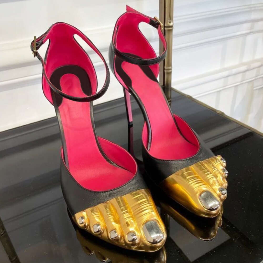 Designer talons hauts femmes été cheville sandales chaussures de mariage de fête avec boîte 572