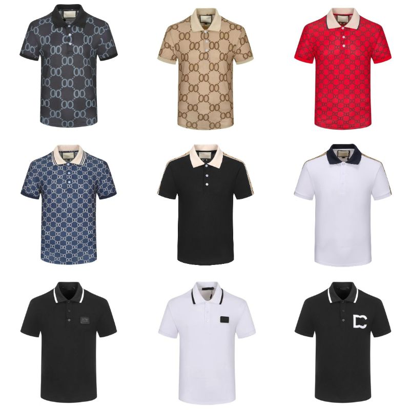 mens polo shirt designer polos shirts for man fashion focus embroidery snake garter little bees printing pattern clothes clothing tee black and white mens t shirt 