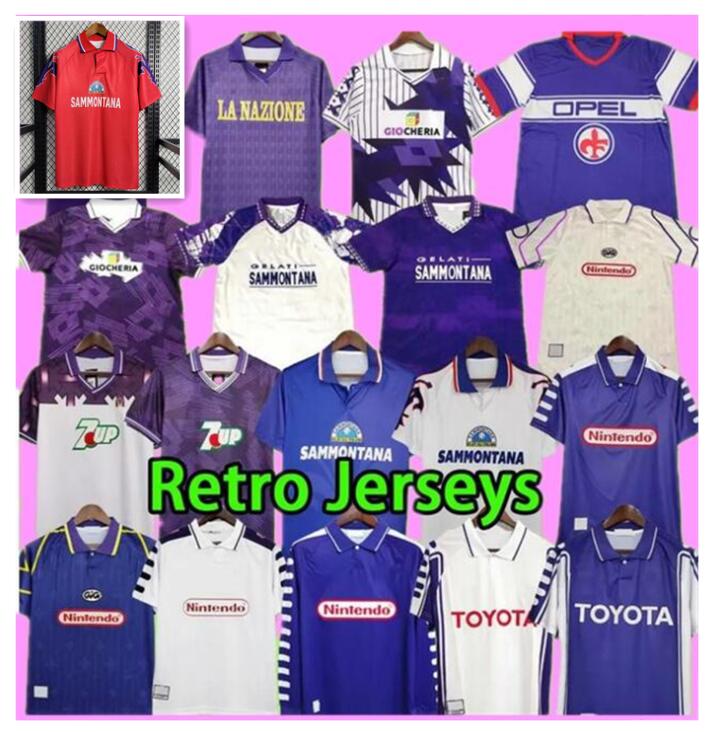 Fiorentina BATISTUTA 1998 1999 Retro Soccer Jerseys BIGICA RUI COSTA 98 99 Home Football Shirt 2000 Camisas de Futebol 79 80 84 89 90 91 92 93 94-image-755873877
