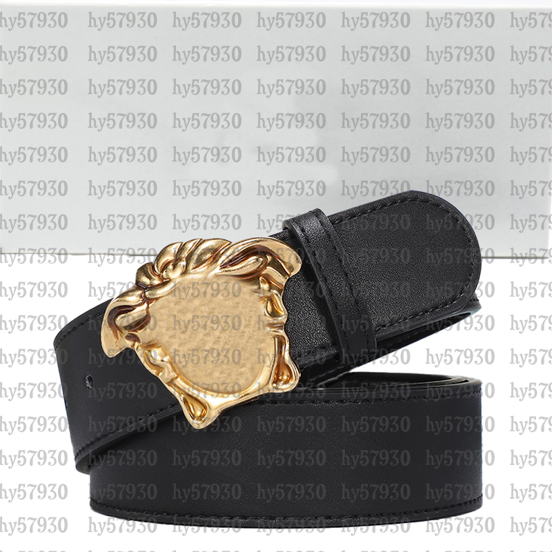 Belt with Medusa Buckle Men Designer Versao belt Classic Business Casual Belt Wholesale Waistband belts for women designer Metal 