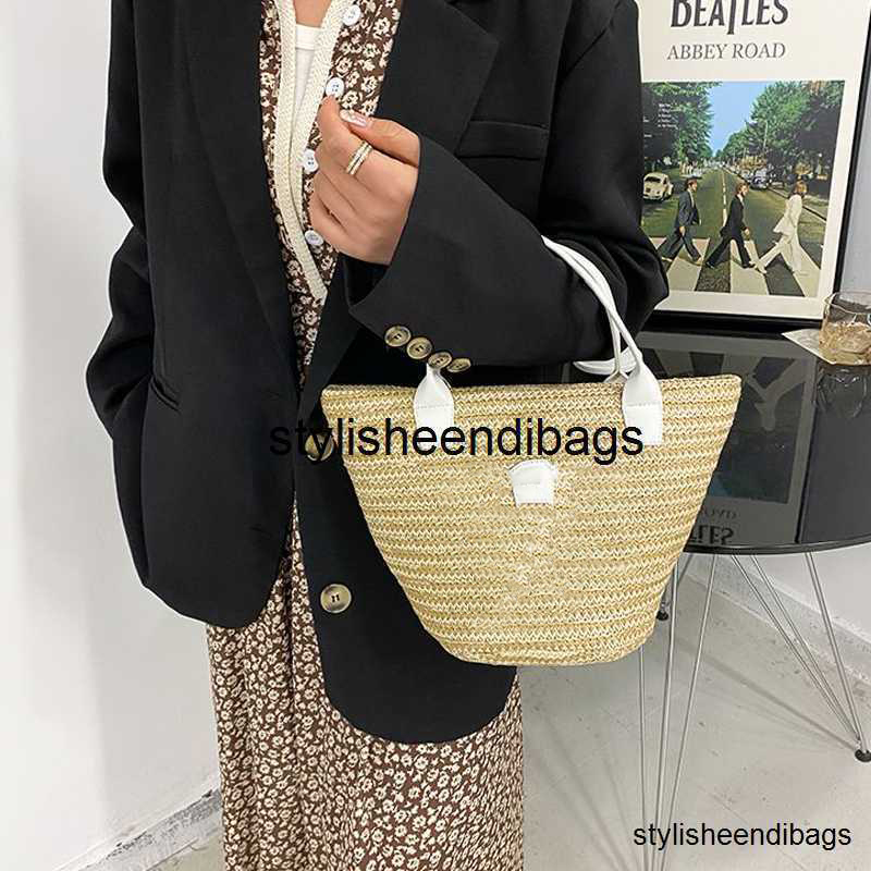 Beach Bag Casual Rattan Large Capacity Designer Totes Wicker Woven Straw Women Handbags Panier Palm Leaves Lady Shoulder Crossbody Stylisheendibags 