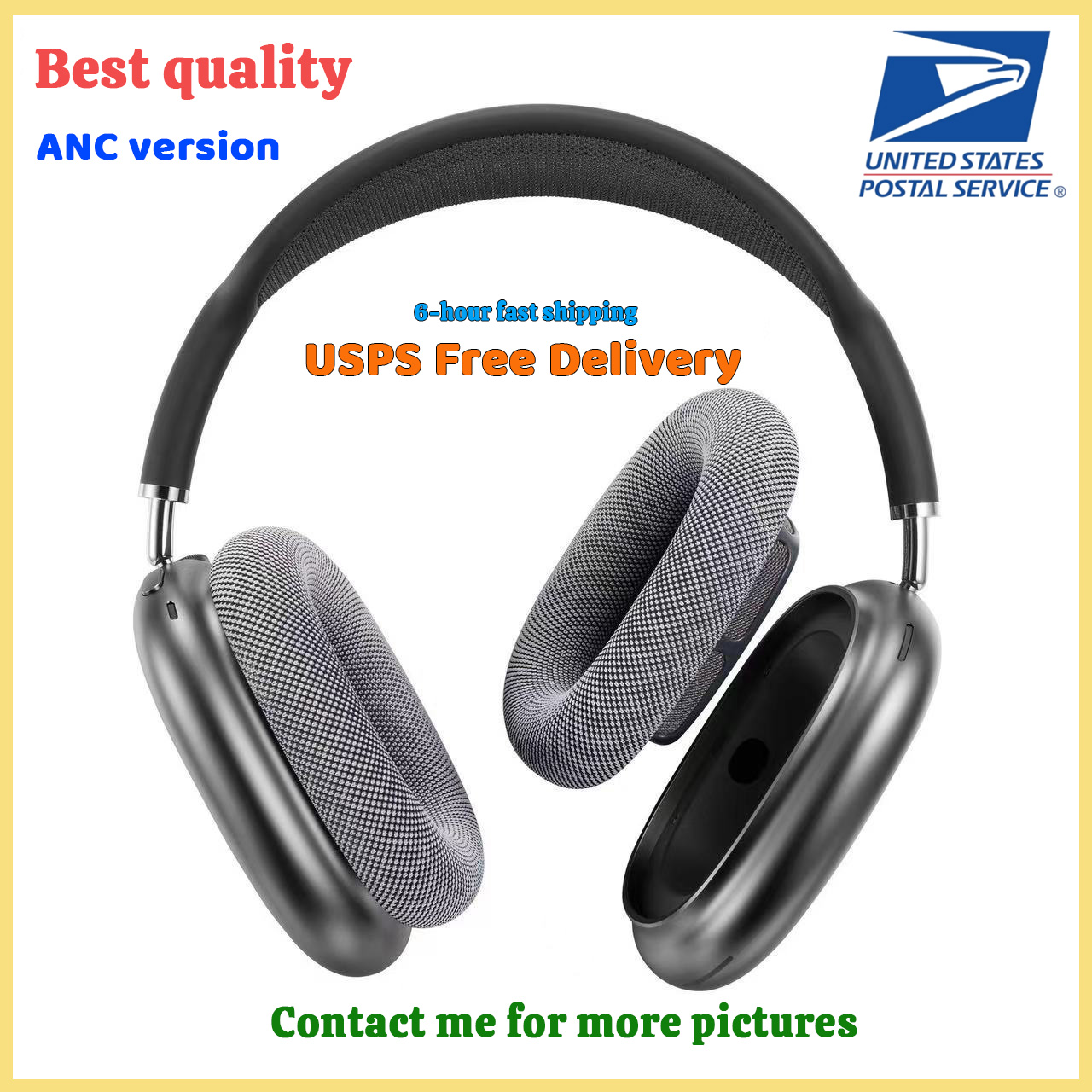 For Airpods Max Original quality Headband Headphone Metal Material Accessories Waterproof Protective case ANC Noise cancelling Protective Headphone Travel Case 