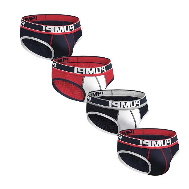 Underpants 4pcs/lot Breathable Mens Slip Bikini Jockstrap Briefs Sultiple Styles Mens Panties Sexy Gay Men Underwear Sissy Men Underpants-image-983915739