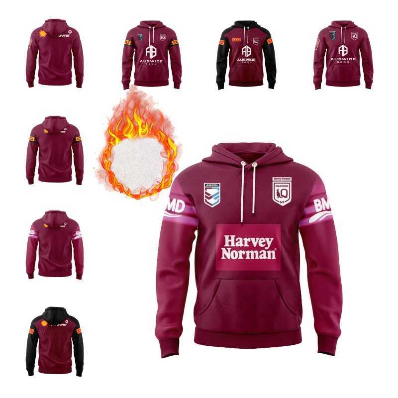 Football Jerseys 2023 Queensland Marlons Original Rugby Personality Loose Clothing Commemorative Hoodie G240529-image-983887198
