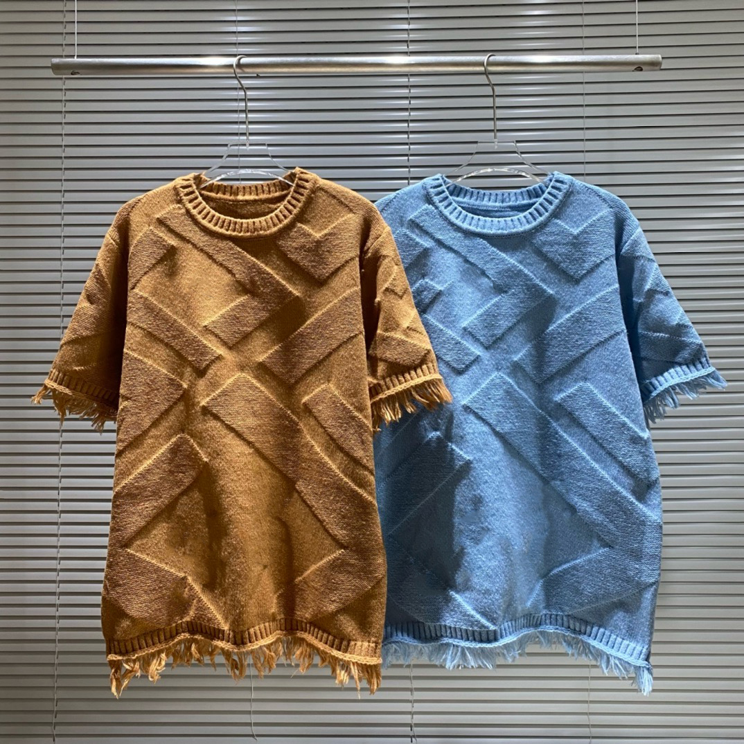 Polos pour hommes Polos Round Round Nou Broidered and Printed Polar Style Summer Using with Street Pure Cotton RN5FW