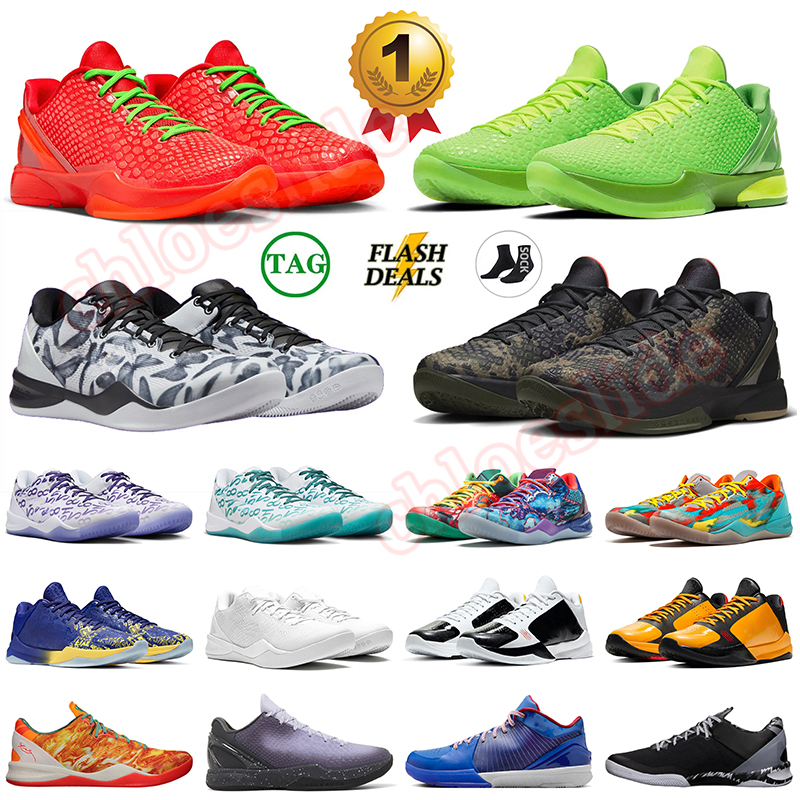 mamba 6 reverse grinch basketball shoes mambas protro sneakers EYBL mambacita court purple Signature Shoe Devin Booker Book 1 Designer shoe trainers mens women 