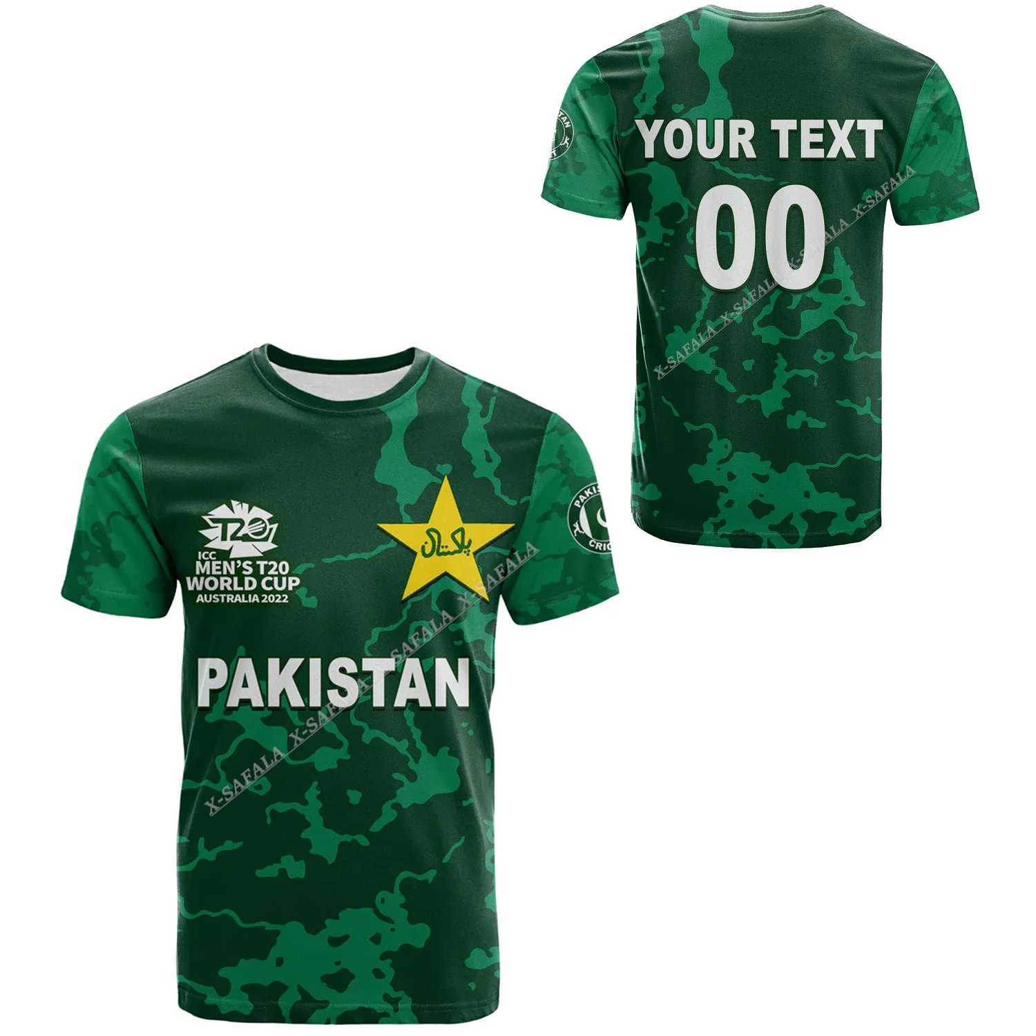 Men&#039;s T-Shirts Custom Pakistan Cricket 3D Printed T Shirt Top Tee Men Quick Dry Breathable Comfortable Smoothly Adult Men Short Sleeve Casua-image-983392557