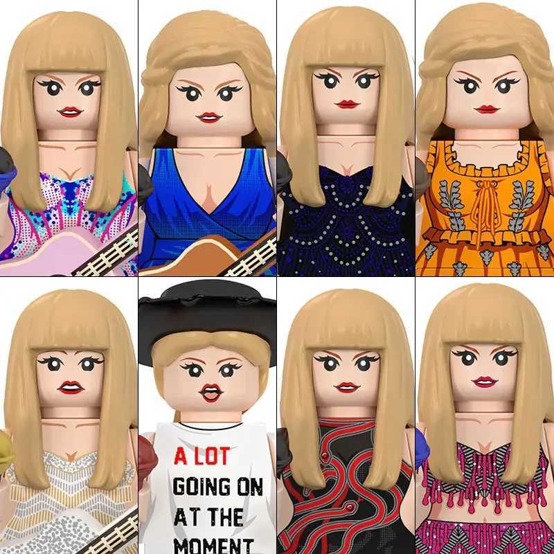 2024 Female Singer Hot Toys TP1026 Building Blocks TaylorSwift Mini Action Figure Accessories Halloween Christmas Gifts for KidsC250117-image-1042372522