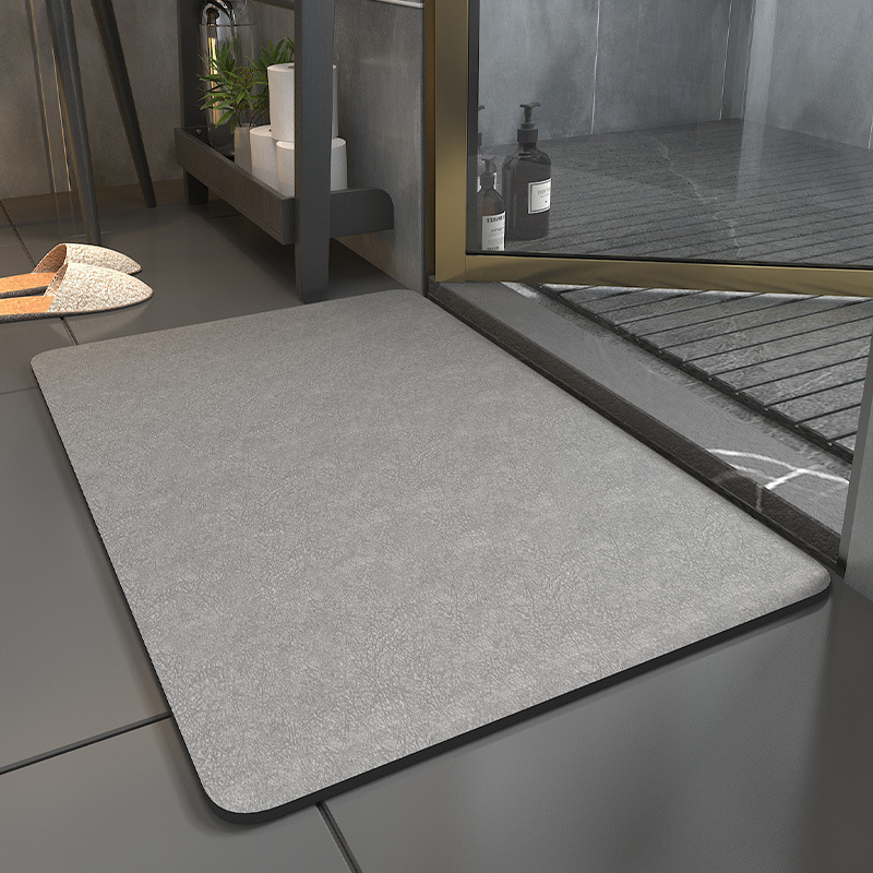 Simple solid color soft cushion kitchen bathroom floor mat bathroom entrance mat-image-1035893160